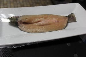 Filleted Trout with head and tail